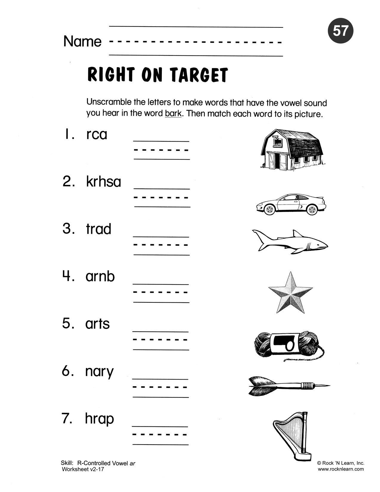 unscramble letters to make words