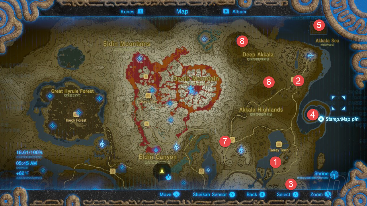 all shrine locations in breath of the wild
