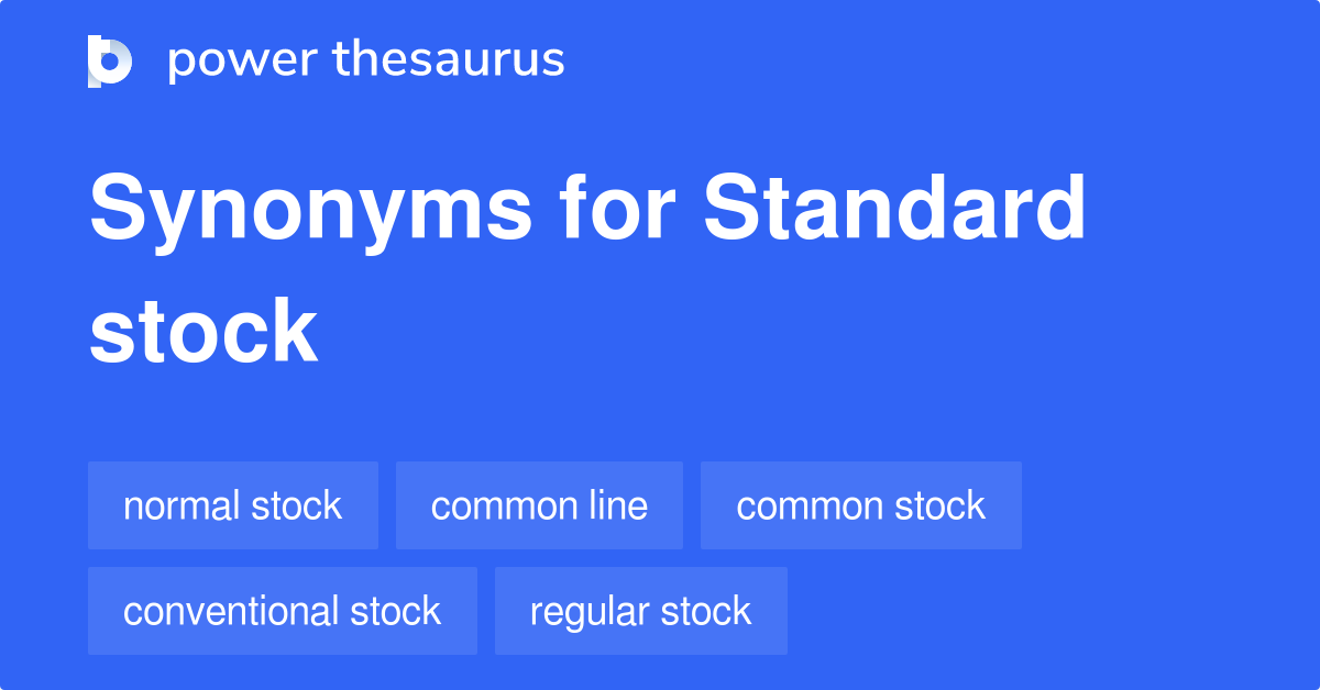 synonym for stock