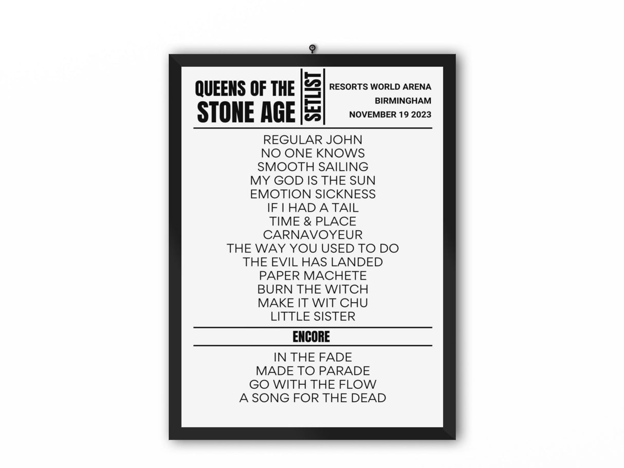 queens of stone age setlist