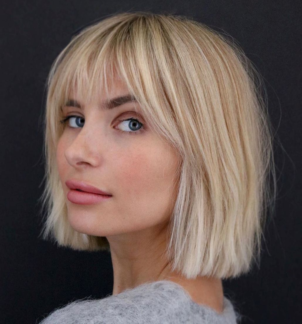 short bob with fringe