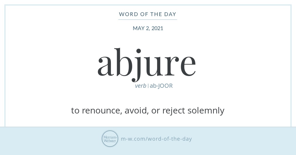 abjure definition