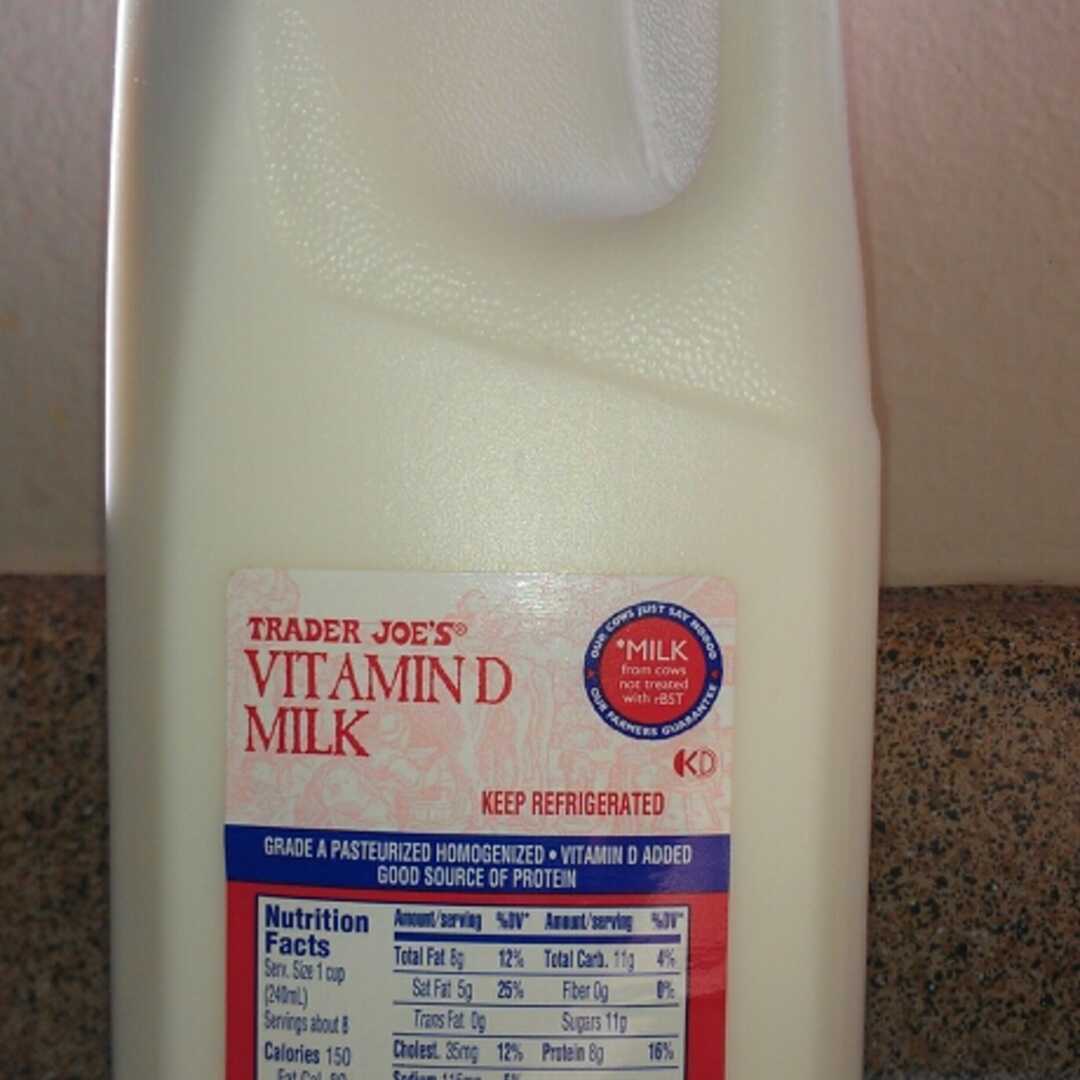 1 cup full fat milk calories