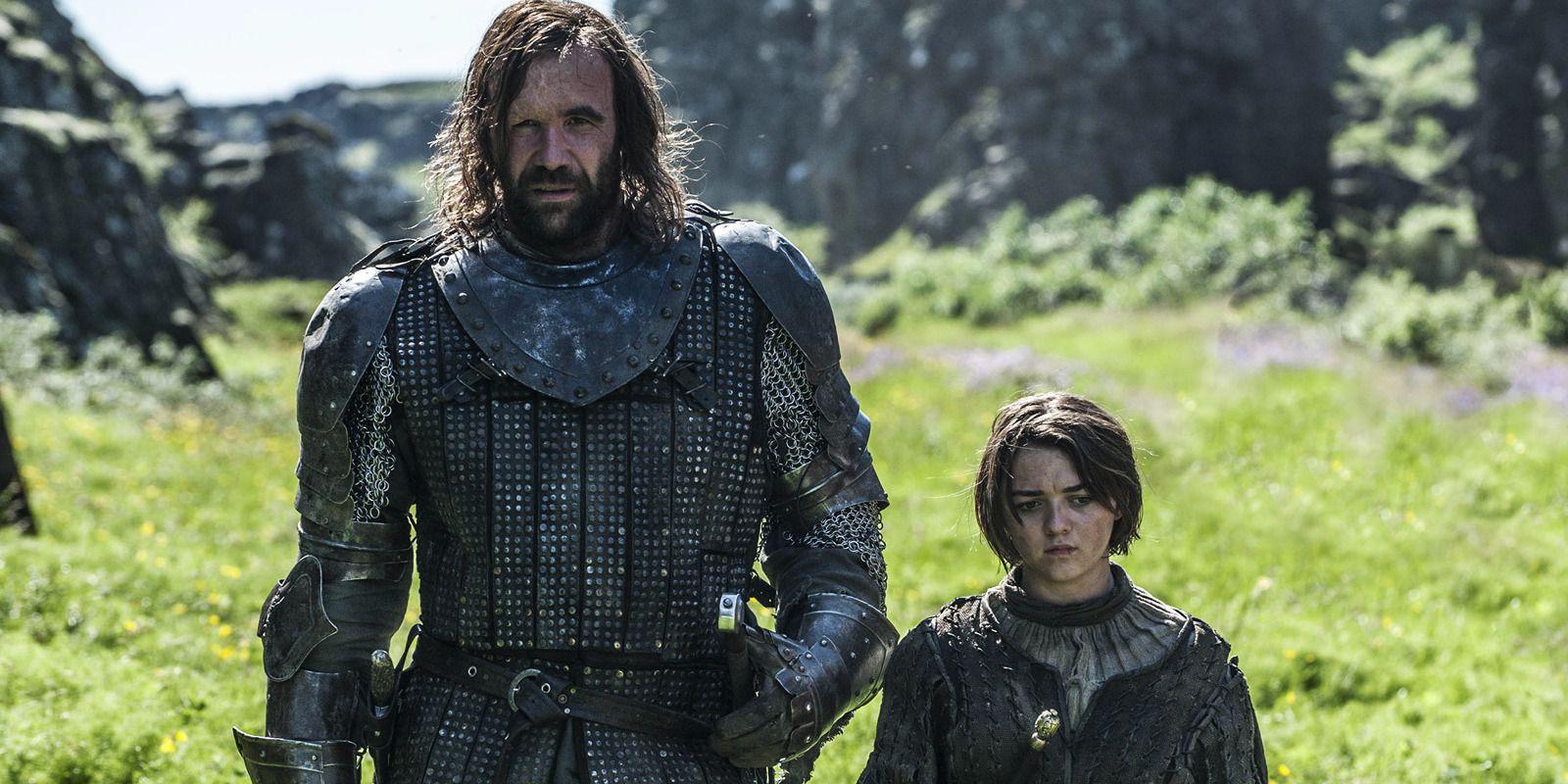 game of thrones arya and the hound