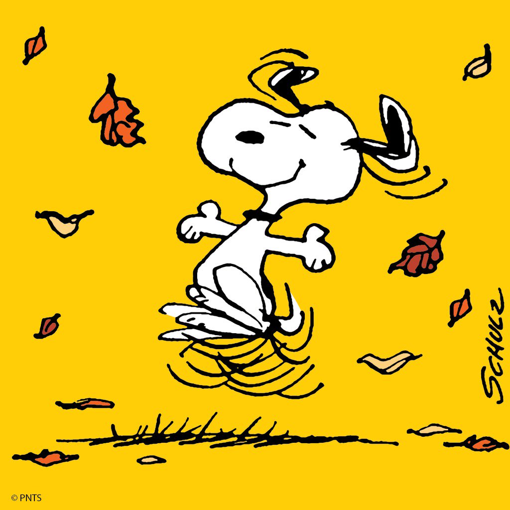 snoopy otoño