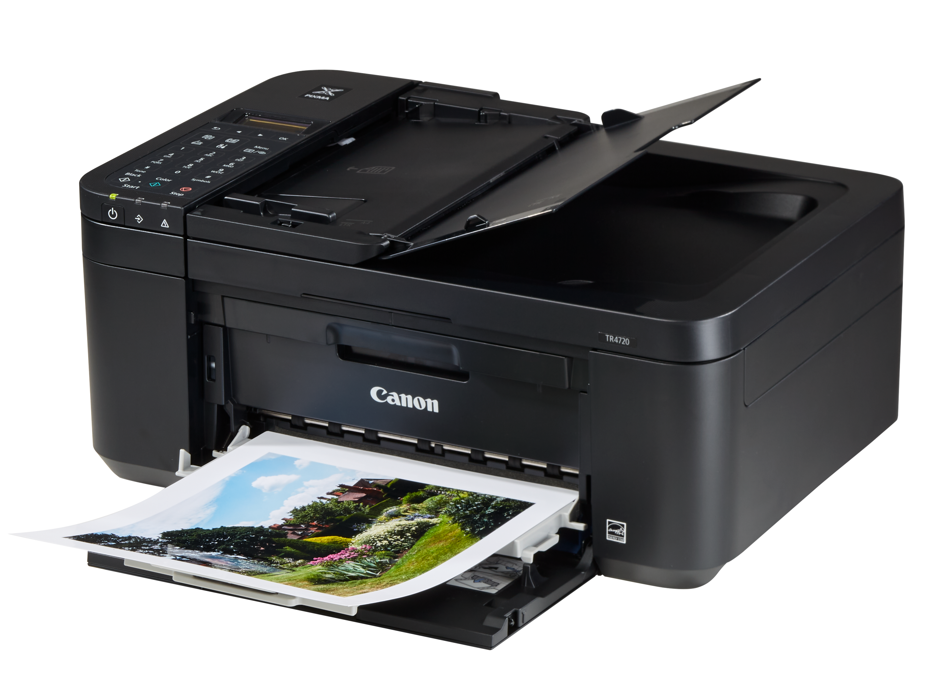 how to type numbers on canon printer tr4720