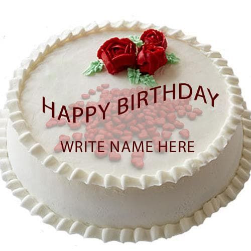 write name on birthday cake