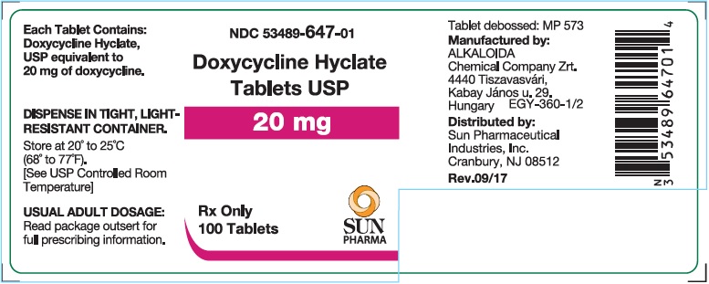 doxycycline hyclate 20mg