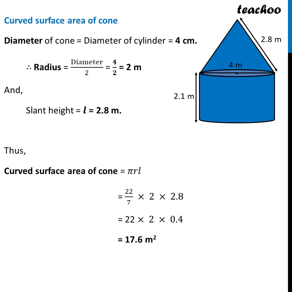 a tent is in the shape of cylinder