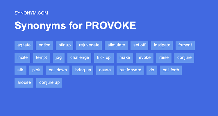 synonyms of provoke