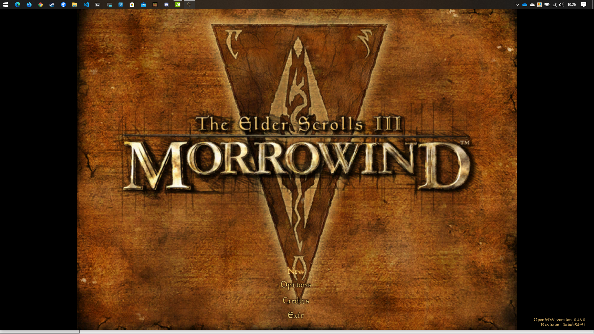 morrowind full screen