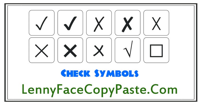 alt code for check symbol