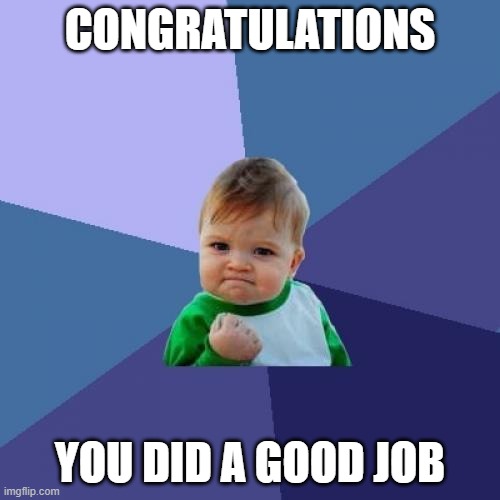 funny congratulations meme