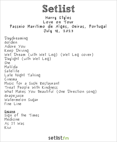 setlist fm harry styles