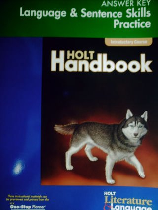 holt handbook answer key pdf