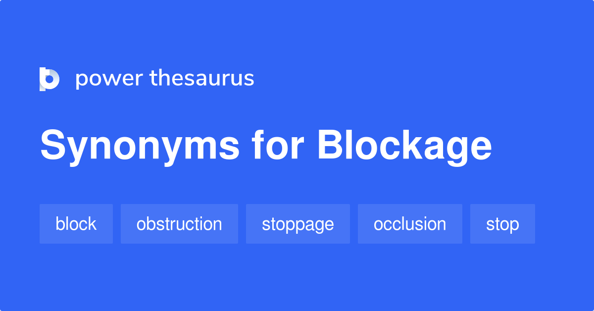 blockage synonym