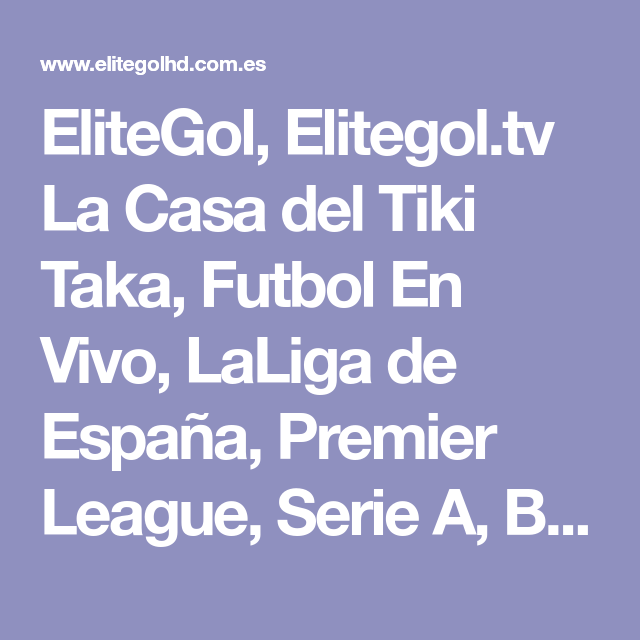 elitegol - futbol en directo