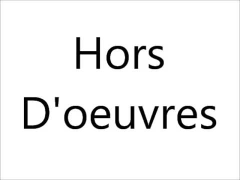 hor dourves pronunciation