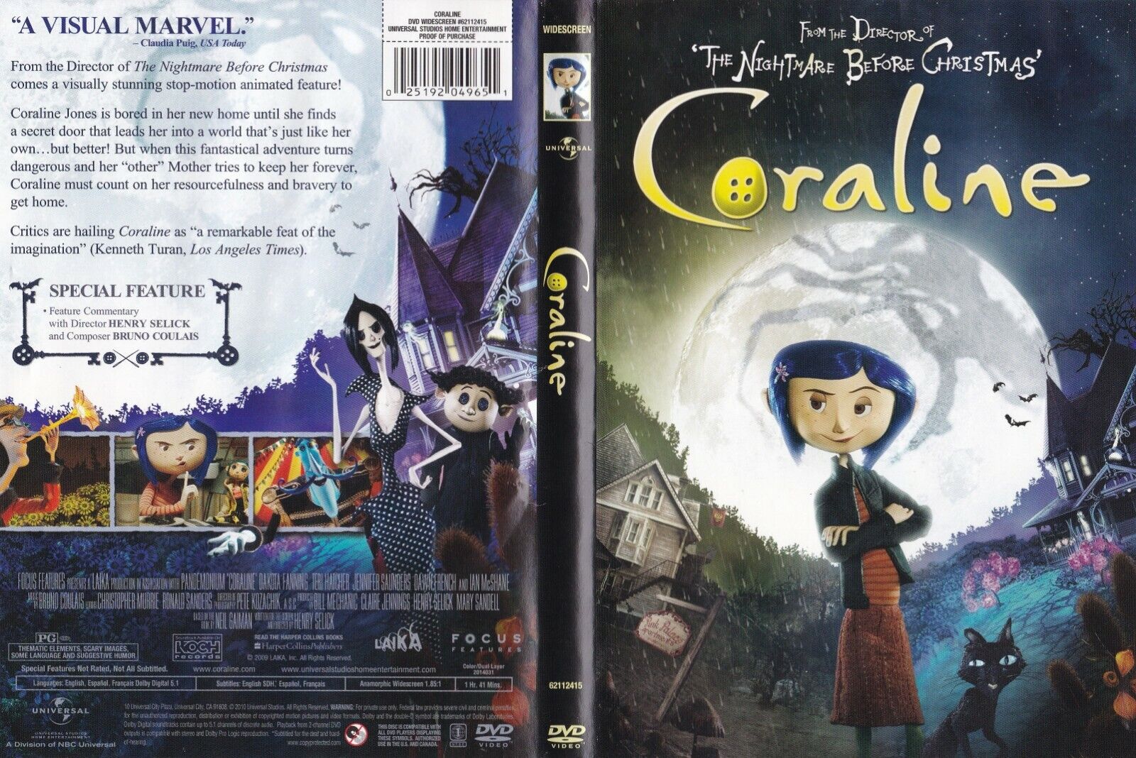 coraline dvd