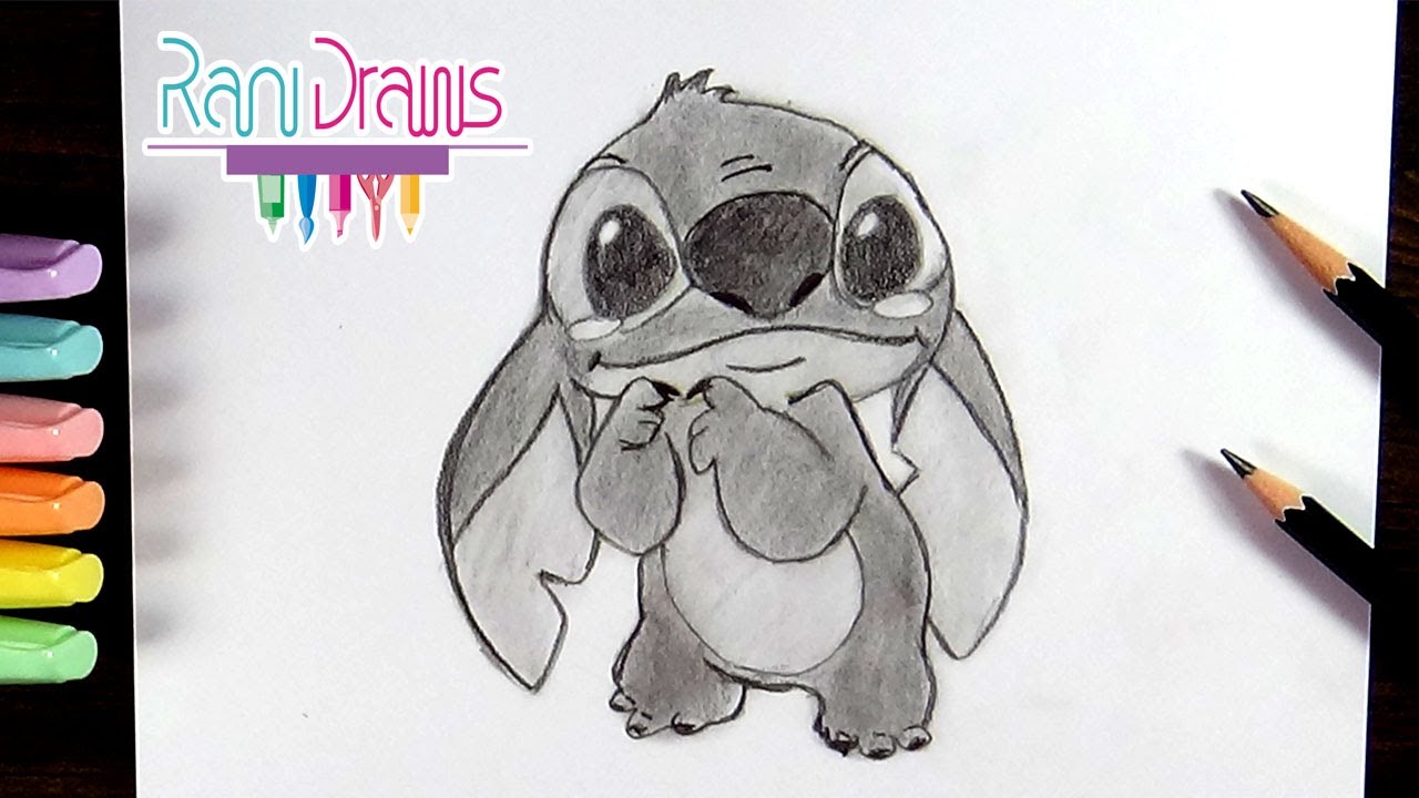 stitch dibujo a lapiz