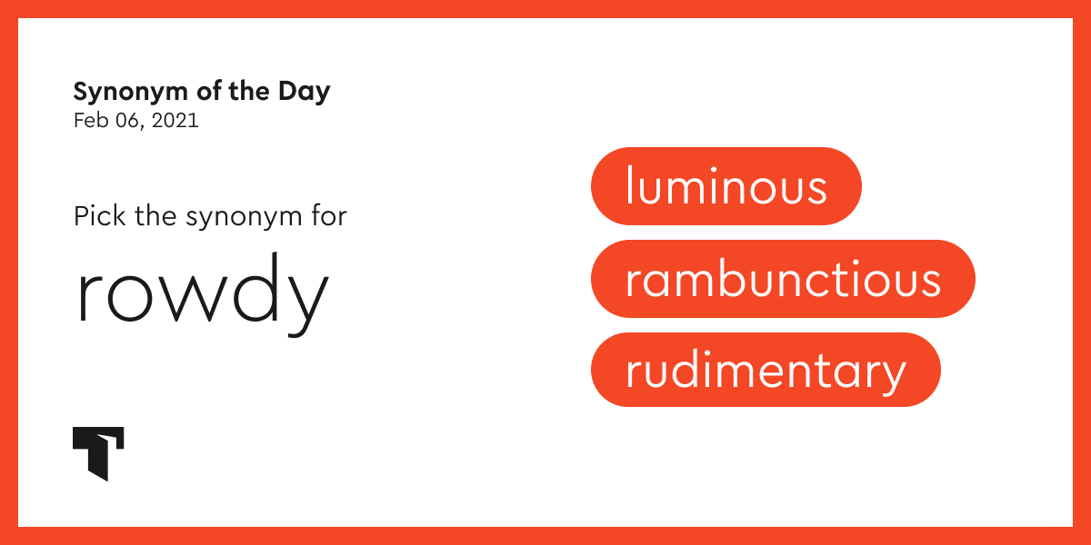 rambunctious synonym