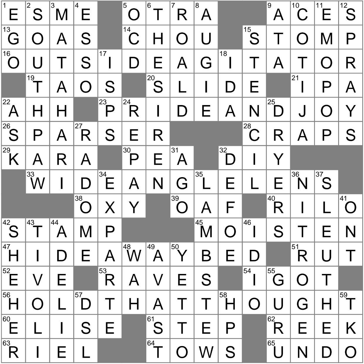 tv antenna crossword clue