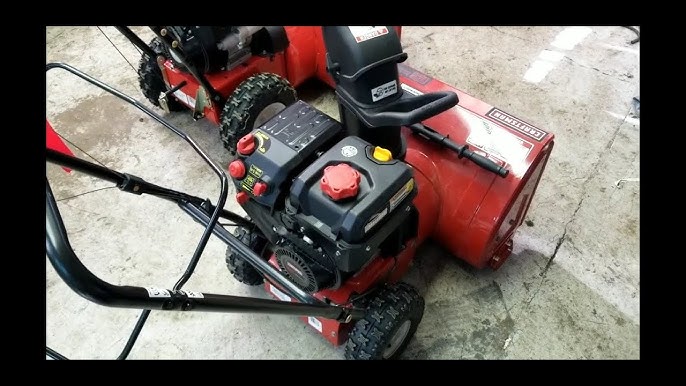 snow thrower backfires