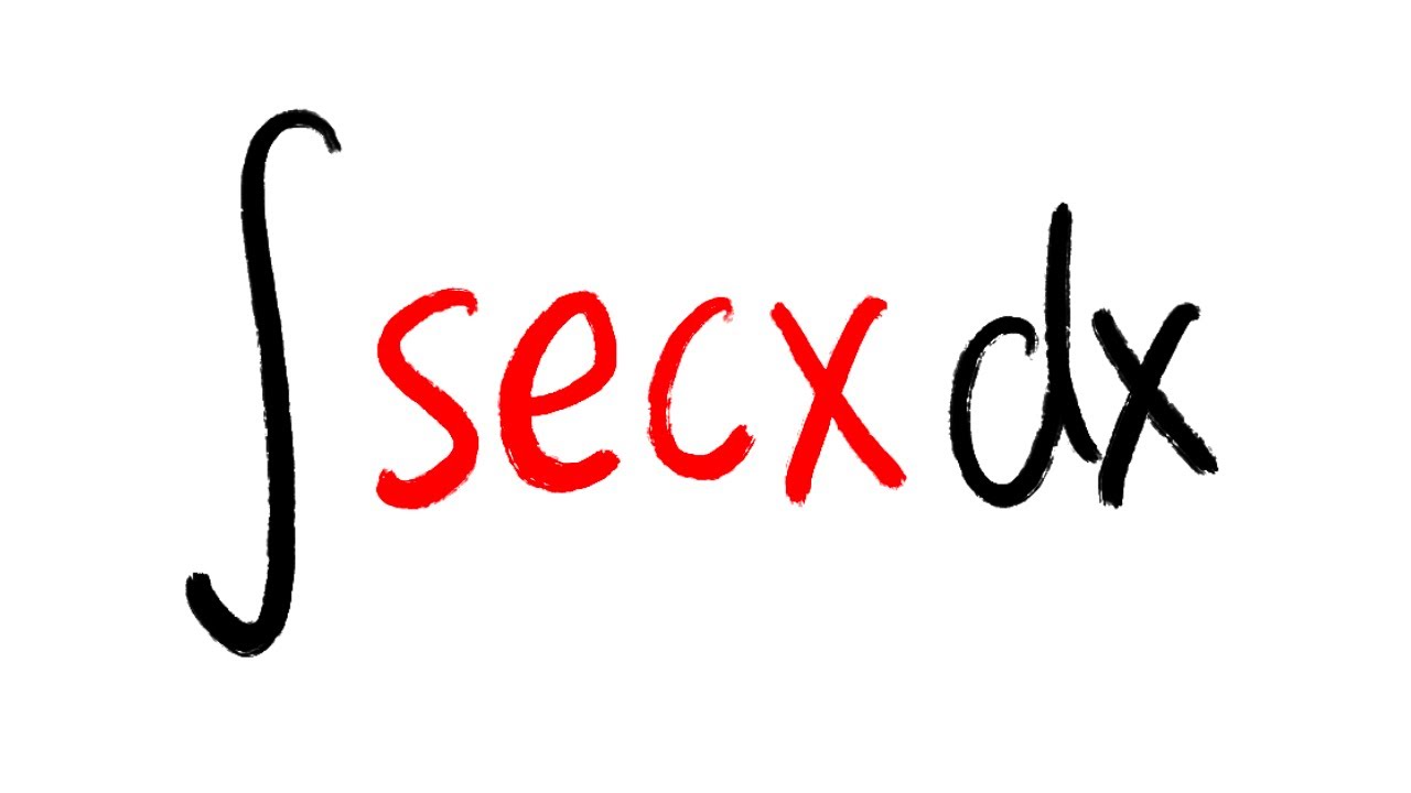 integral of secx