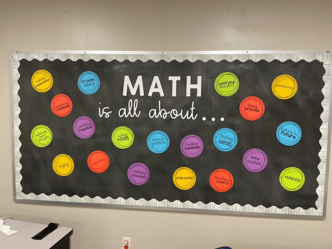 math bulletin board ideas