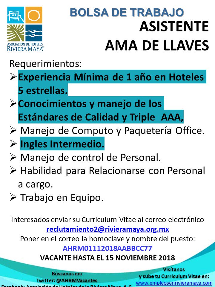 vacantes ama de llaves