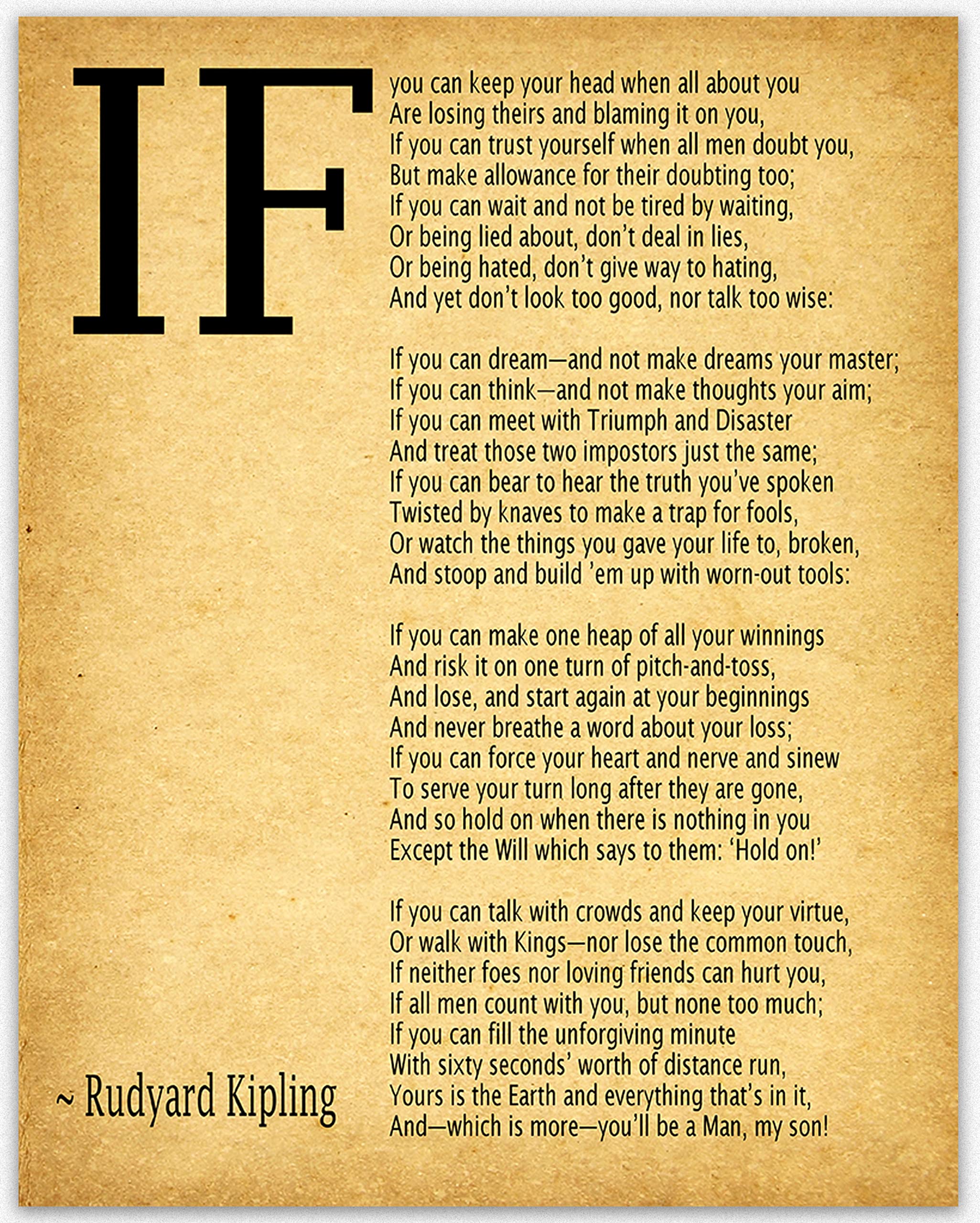 r kipling poem if