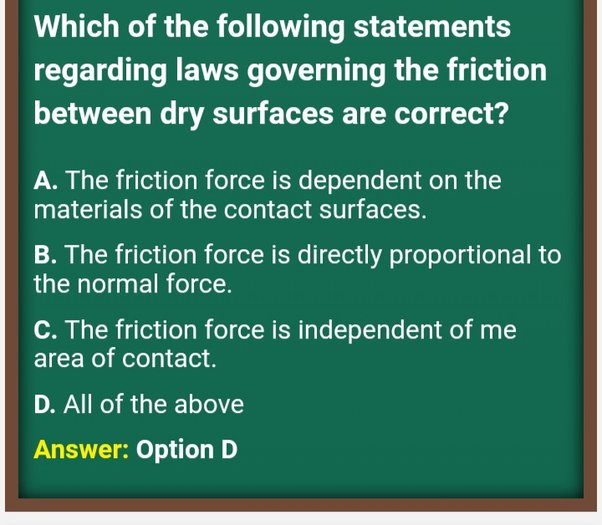 coefficient of friction depends upon