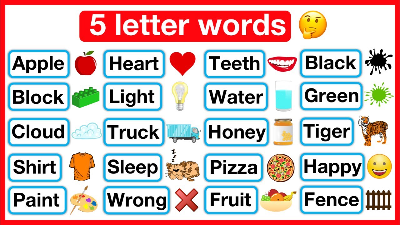 5 letter word with these letters