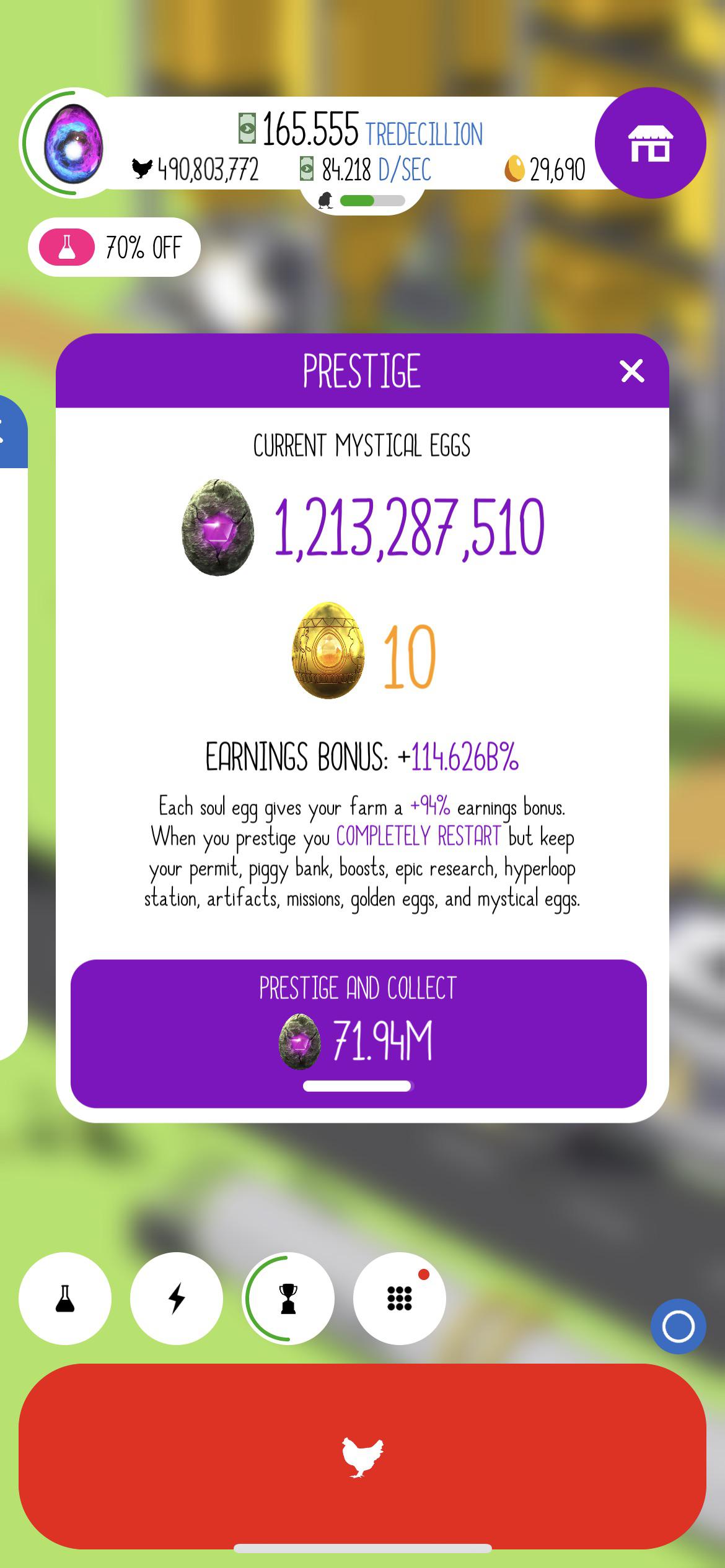 egg inc prestige