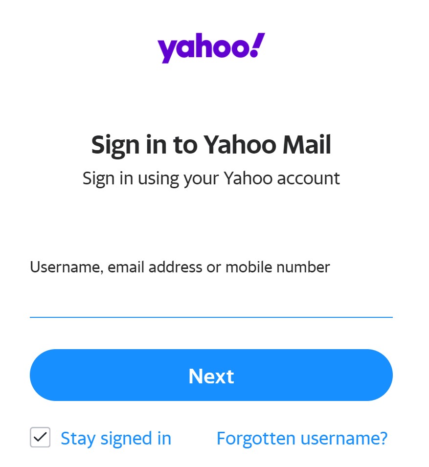 sign into yahoo.com