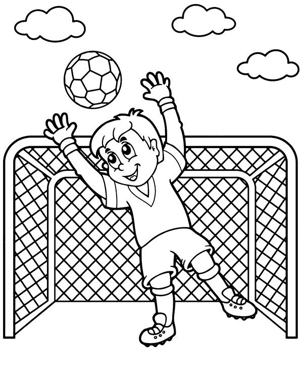 football colouring pages