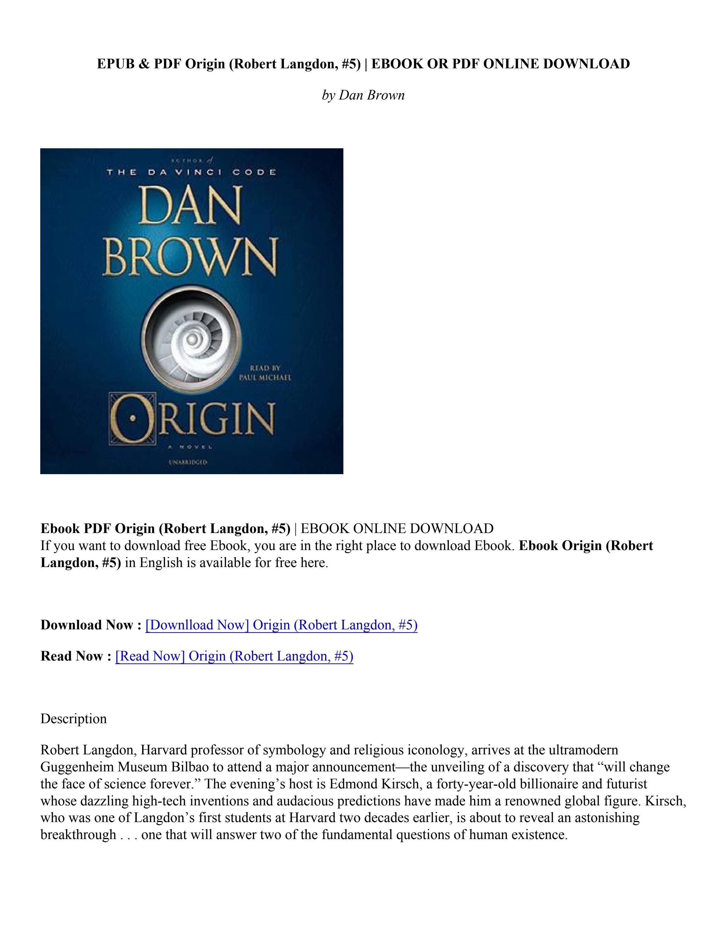 dan brown books pdf download