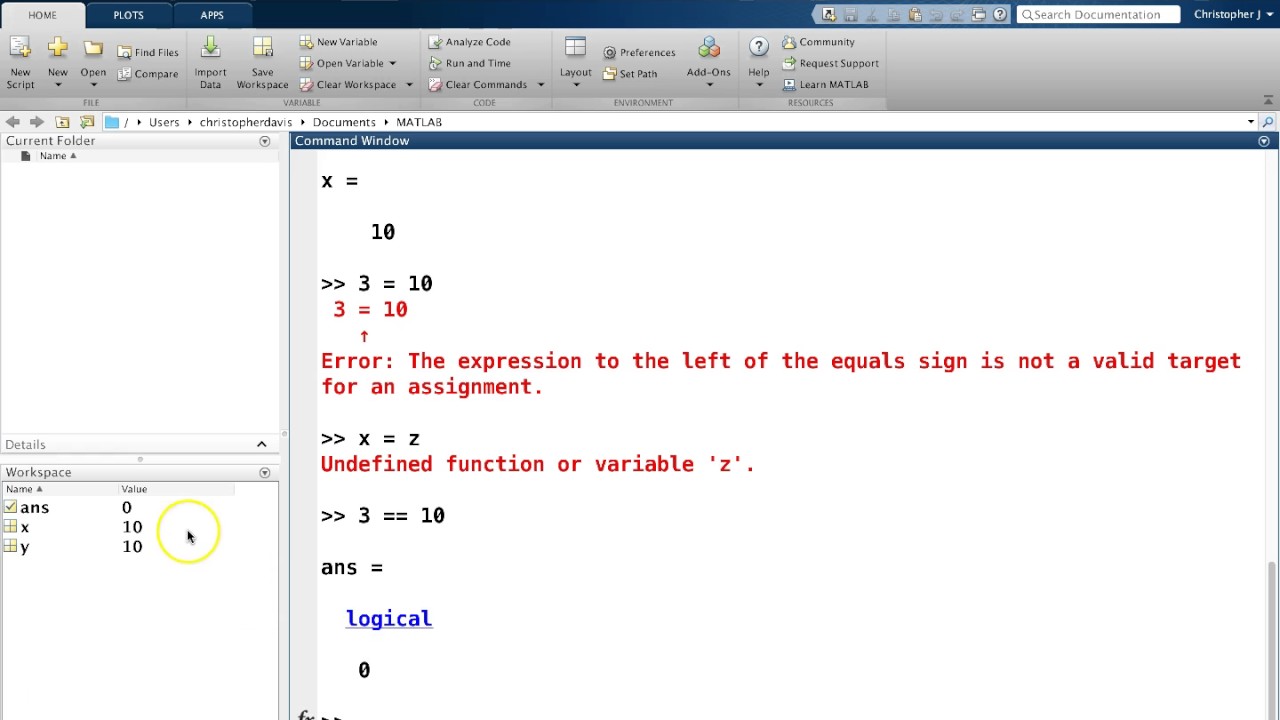 true false matlab