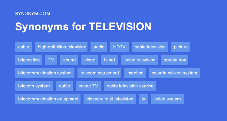tv synonyms