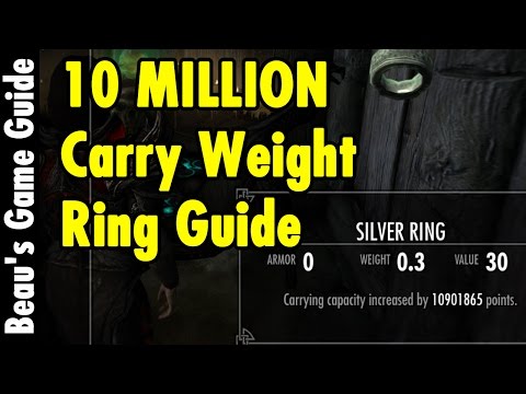 skyrim increase carry weight