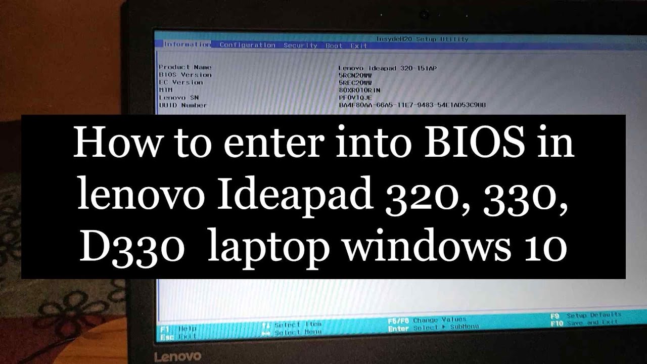 how to open boot menu in lenovo ideapad 320