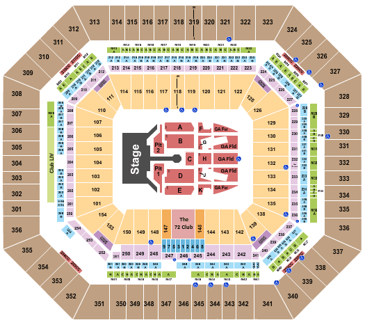 hard rock stadium seating chart for concerts