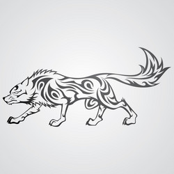 drawing wolf tattoo