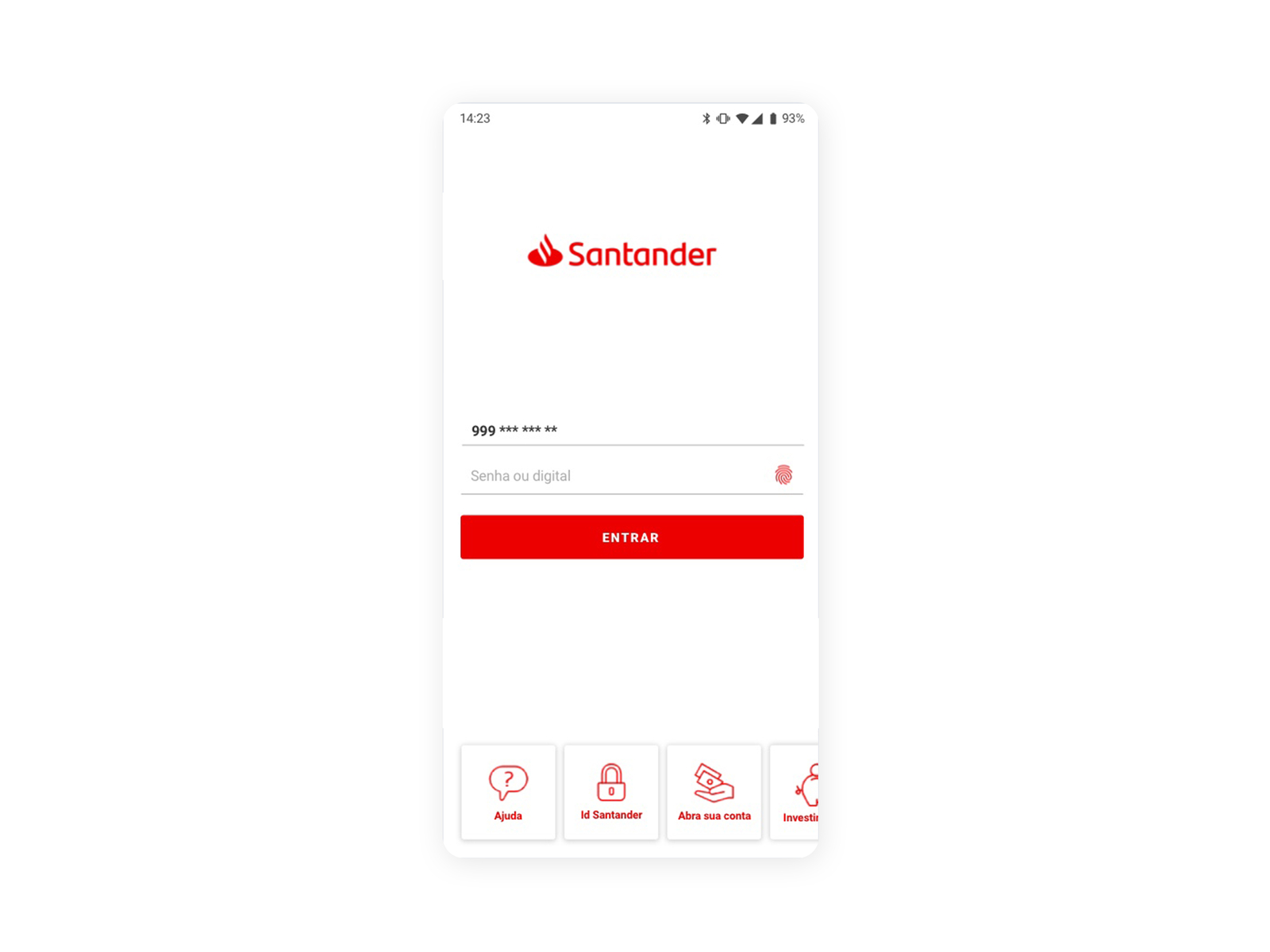 santander log in