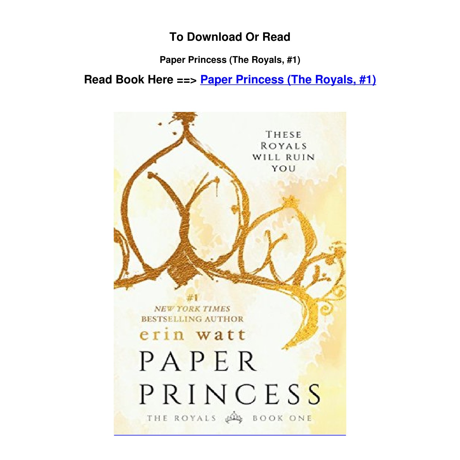 read the paper princess online free