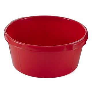 large plastic wash tub