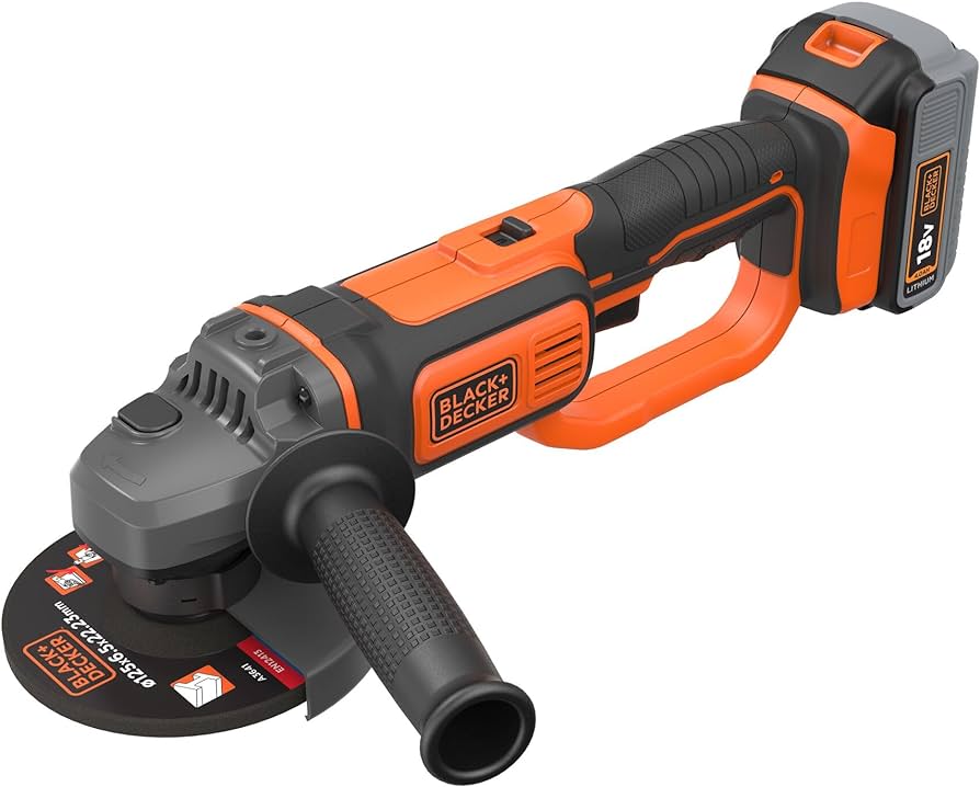 black and decker cordless angle grinder