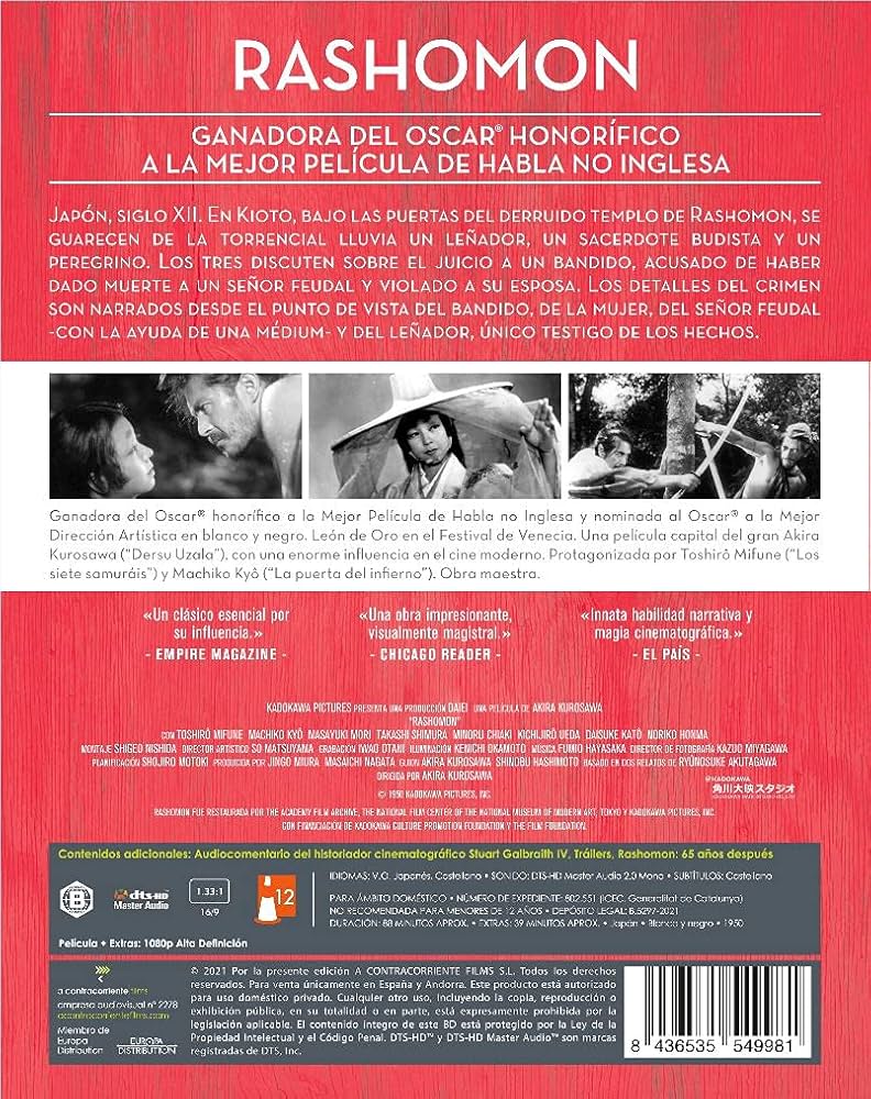 rashomon pelicula completa subtitulada