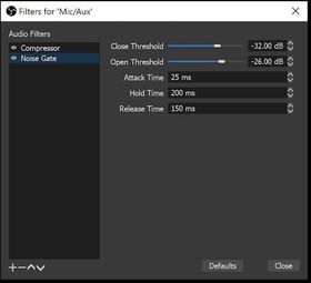 mic filters streamlabs obs