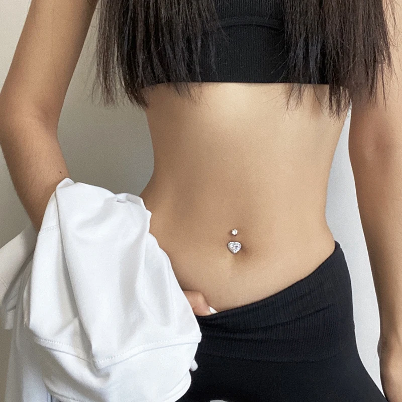 belly button piercing sterling silver